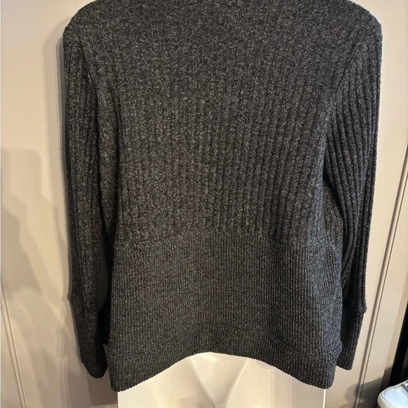 Athleta xs Gray Open-Front Sweater - Picture 3 of 6